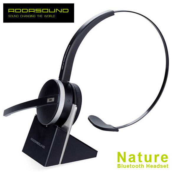 ADDASOUND Nature Bluetooth Headset with PERFECT SOUND QUALITY: CVC dual-mics noise cancelling + Echo cancelling  technology ensure clear sound transmission / Wind proof function reduces wind noise effect / A2DP support displays stereo sound / Apt-X support provides CD class sound / Over-the-head design prevents leakage sound